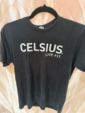 Celsius Live Fit Graphic Tee Black Short Sleeve T-Shirt Unisex